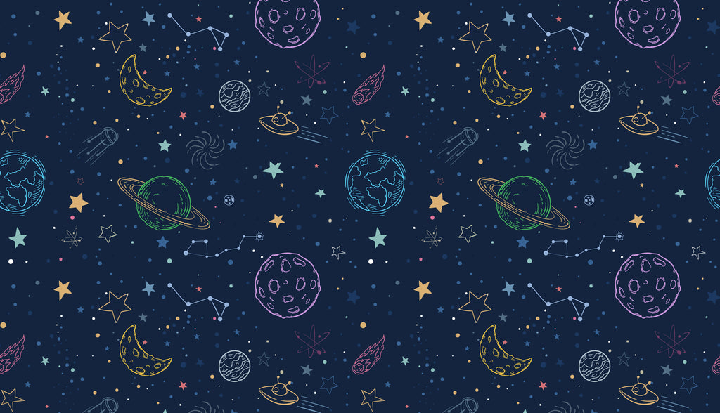 Tapet personalizat - HAND DRAWN GALAXY
