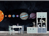 Tapet Personalizat Universul Spatial pentru Copii cu planete in spatiu  - PLANETS ALIGNED