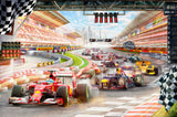 Tapet Personalizat Masini cu masini de formula 1 - FORMULA 1 RACE