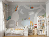 Tapet Personalizat Masini cu masini pentru copii - KID ROADS