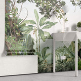 Tapet Personalizat Jungla Amazoniana cu liane vegetatie tropicala si flamingo roz - SURPRISE FLAMINGO