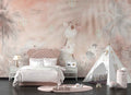 Tapet Personalizat Jungla Amazoniana cu animale exotice in jungla amazoniana - PASTEL JUNGLE ANIMALS