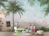 Tapet Personalizat Jungla Amazoniana cu animale exotice in jungla amazoniana - EXOTIC BABY ANIMALS