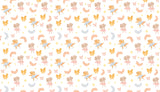 Dancing Animals Personalised Wallpaper