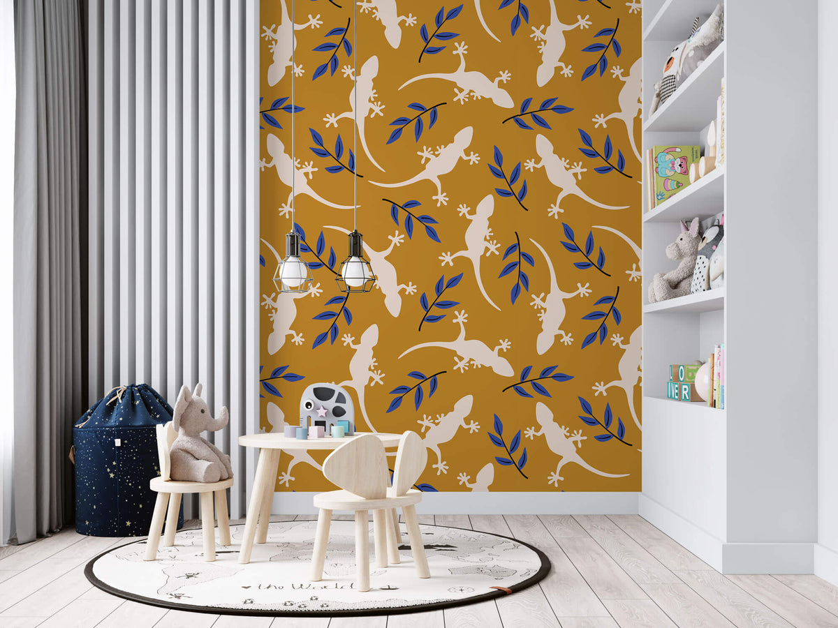 Tapet Personalizat Lumea Animalelor cu soparle - MUSTARD LIZARD