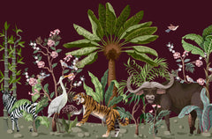Tapet Personalizat Lumea Animalelor din jungla - VELVET JUNGLE