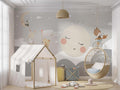 Tapet Personalizat Lumea Animalelor cu animalute mergand pe luna  - MOON WALKING