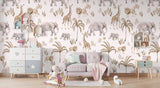Tapet Personalizat Lumea Animalelor cu peisaj amazonian in pattern  - AMAZONIAN PATTERN