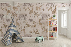 Tapet Personalizat Lumea Animalelor cu peisaj amazonian in pattern  - AMAZONIAN PATTERN