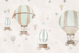 Tapet Personalizat Micii Exploratori cu baloane cu aer cald  - WHEEL BALLOONS