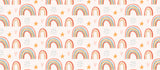 Boho Rainbow Personalised Wallpaper