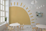 Tapet Personalizat Inspiratie Scandinava pentru Copii cu soare abstract - HELLO SUNSHINE