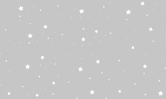 Tapet Personalizat Inspiratie Scandinava pentru Copii cu fundal gri si stele albe - STARRY GREY SKY