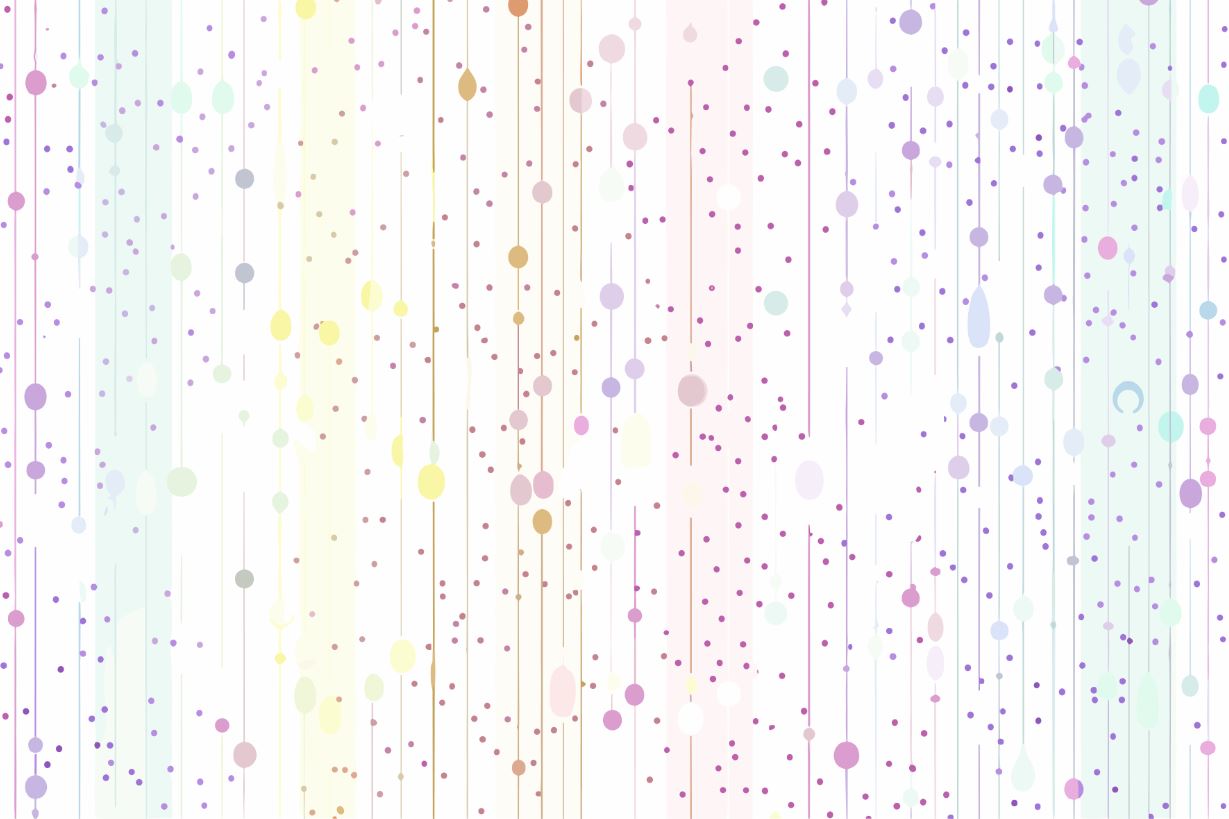 Tapet Personalizat Inspiratie Scandinava pentru Copii cu puncte abstracte multicolore - SOFT RAINBOW COLORS